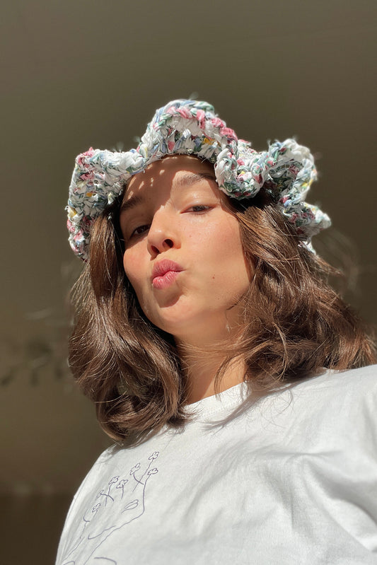 80's crochet hat